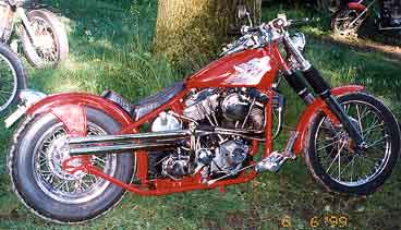 Harley-Davidson Motorradsitzbank "Canus lupus"